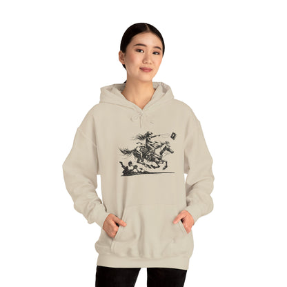 Cowgirl Riding Horse Hoodie – Christian Scripture Western Rodeo Texas Pullover