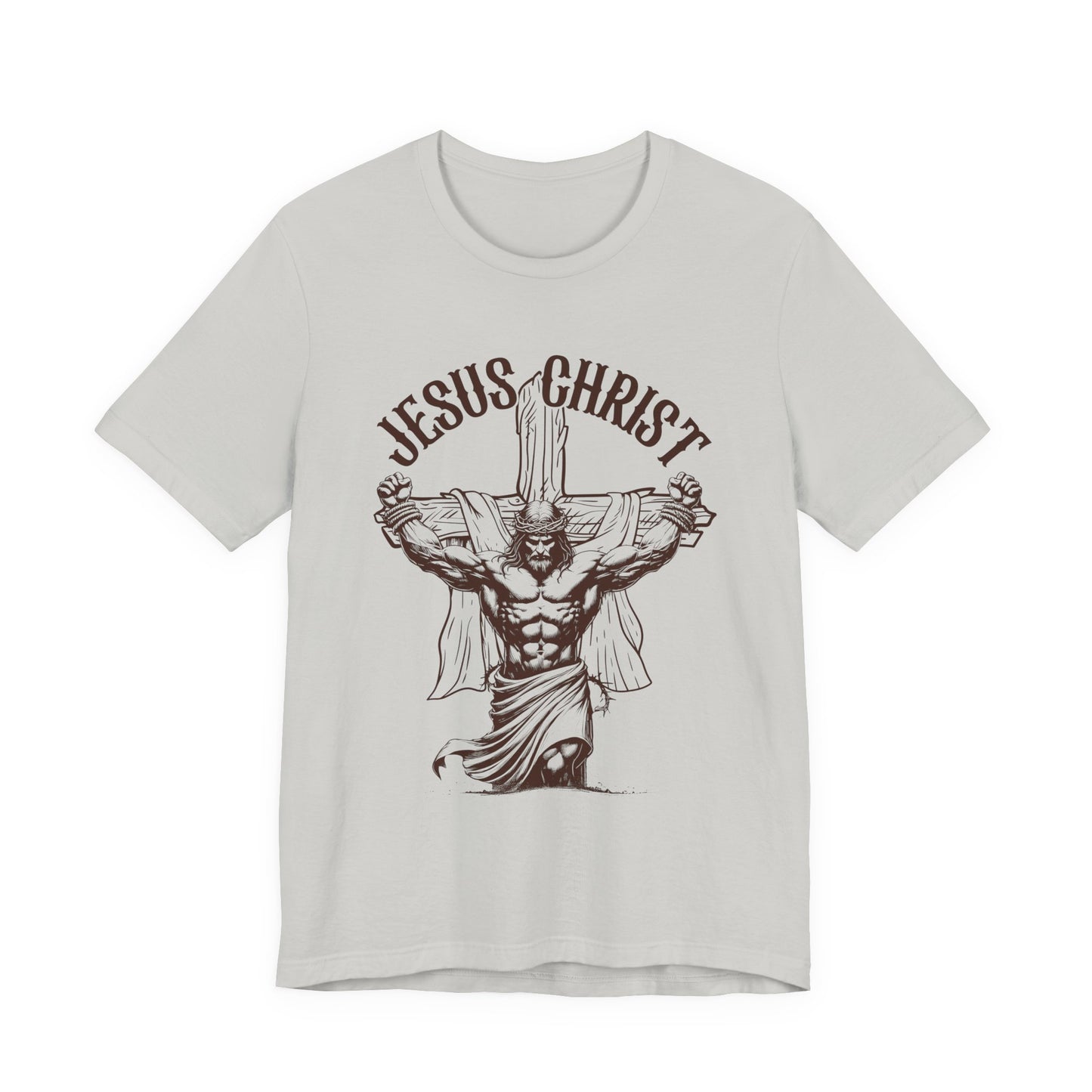 Jesus Christ Cross Faith Funny  Christian Workout Gym Retro T-Shirt