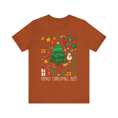 Family Christmas 2025 Shirt – Vintage Boho Holiday Family Group Shirt