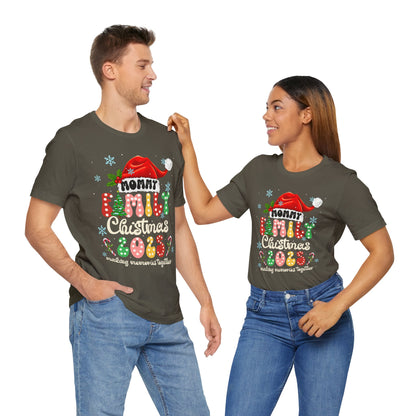 Mommy Family Christmas 2025 Shirt – Cute Matching Polka Dot Holiday Tee