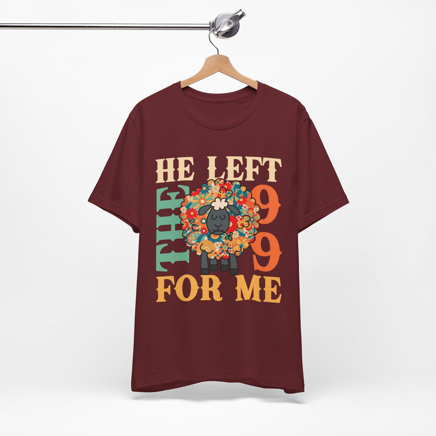 He Left the 99 for Me Shirt – Lost Sheep Flowers Boho Christian Jesus Tee