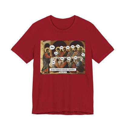 Sup with Jesus Shirt – Last Supper Meme Christian Apostles Funny Tee