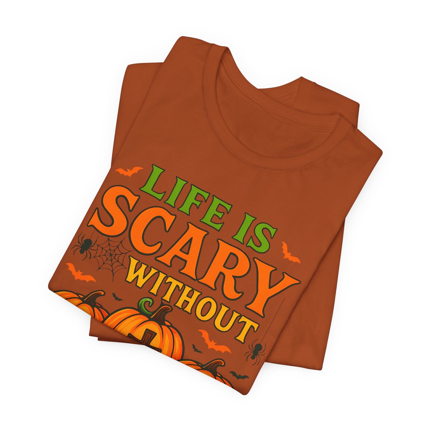 Life Is Scary Without Jesus Shirt – Christian Pumpkin Halloween Faith Tee