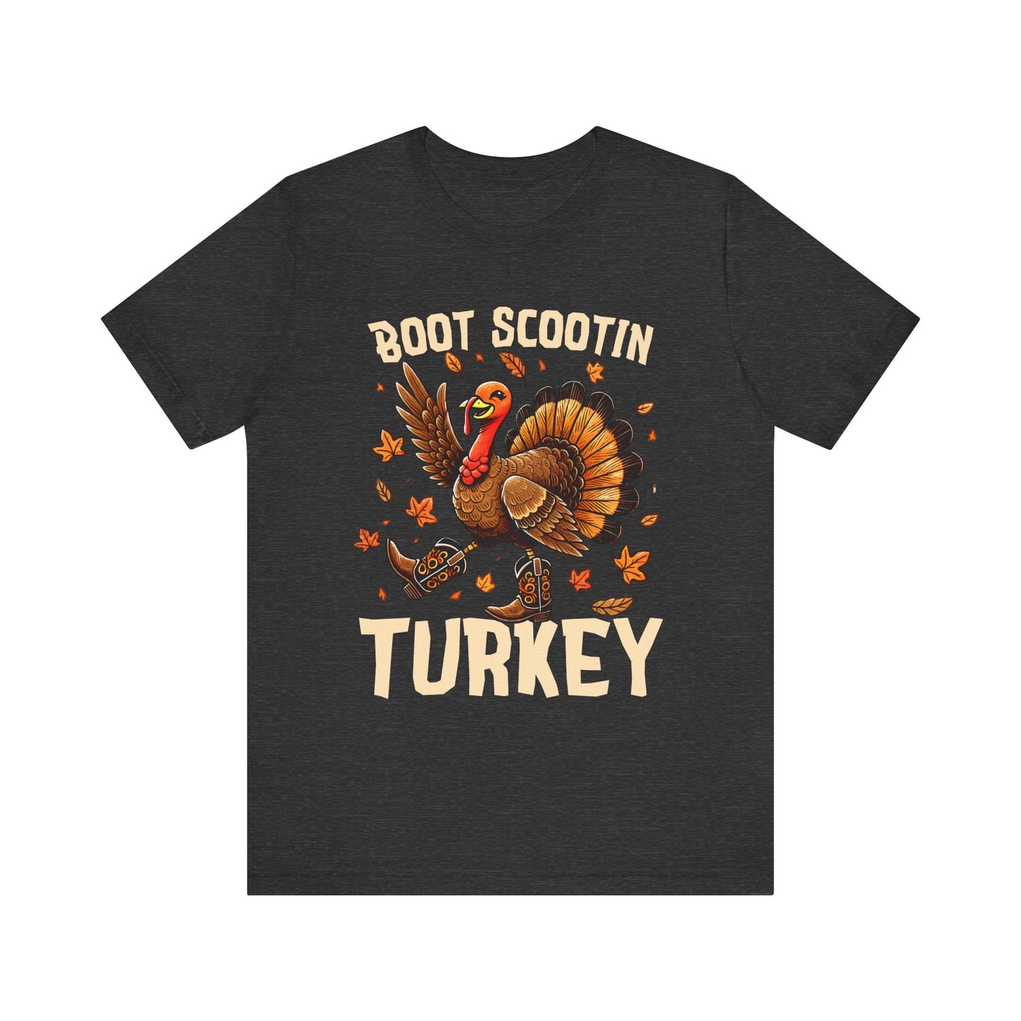 Boot Scootin’ Turkey Shirt – Funny Western Cowboy Thanksgiving Rodeo Tee