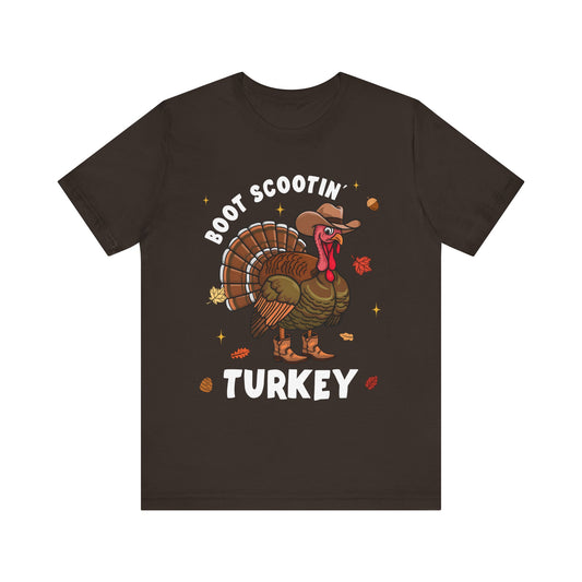 Thanksgiving Cowboy Turkey Shirt – Boot Scootin’ Western Rodeo Tee