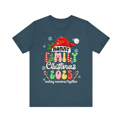 Mommy Family Christmas 2025 Shirt – Cute Matching Polka Dot Holiday Tee