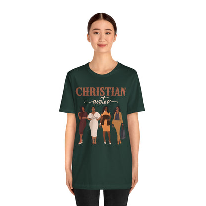 Christian Sister Melanin Shirt – Bold Black Woman of God Faith Graphic Tee