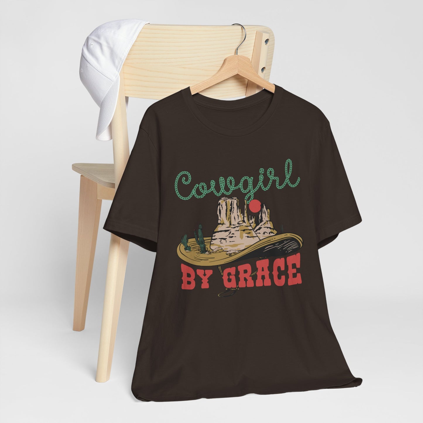 Cowgirl By Grace Shirt – Vintage Christian Western American Rodeo Tee