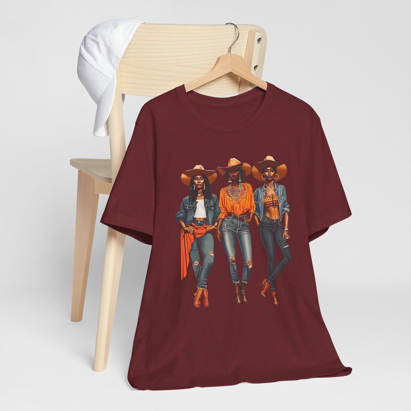 Black Cowgirl Shirt – Western Rodeo Tee with Melanin Pride & Texas Cowgirl Graphic