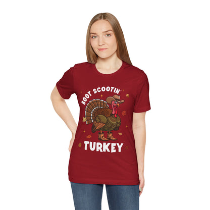 Thanksgiving Cowboy Turkey Shirt – Boot Scootin’ Western Rodeo Tee