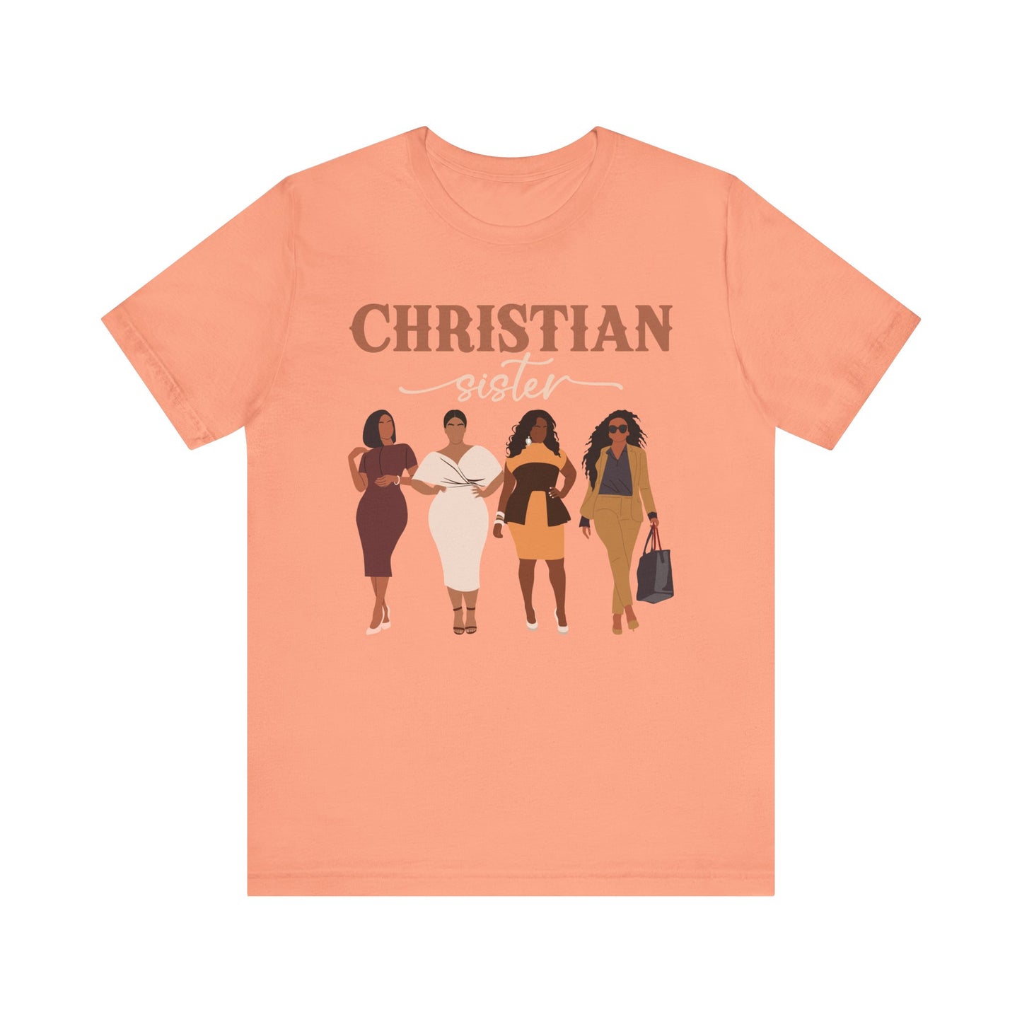 Christian Sister Melanin Shirt – Bold Black Woman of God Faith Graphic Tee