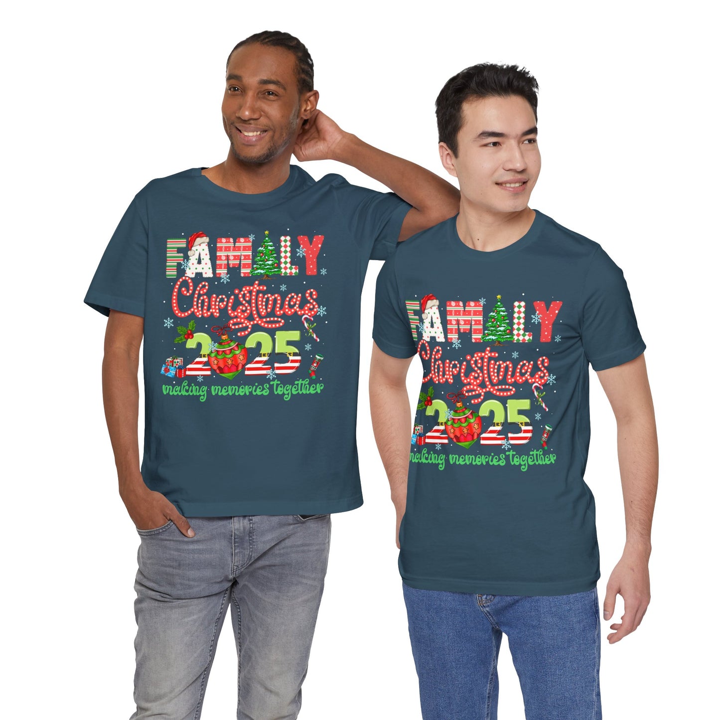Family Christmas 2025 Matching Shirt – Festive Holiday Lights Ornament Tee