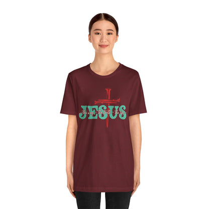 The Way The Truth The Life Shirt – Christian John 14:6 Cross Nails Scripture Tee
