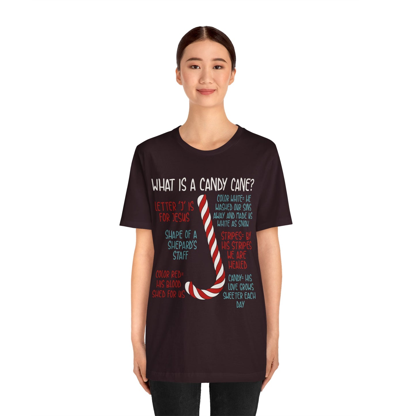 Candy Cane Christmas Christian Shirt – Believe Faith God Holiday Tee
