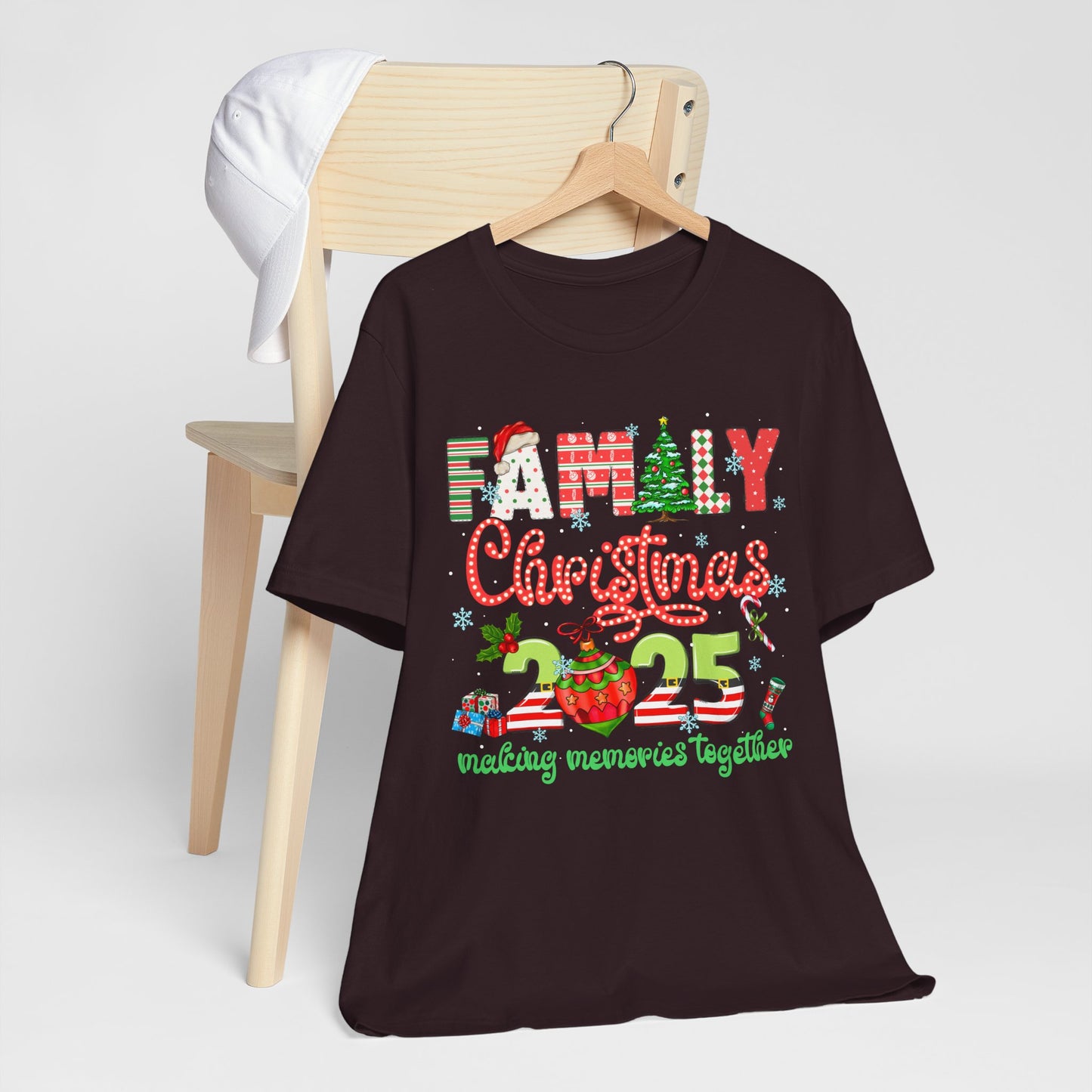 Family Christmas 2025 Matching Shirt – Festive Holiday Lights Ornament Tee