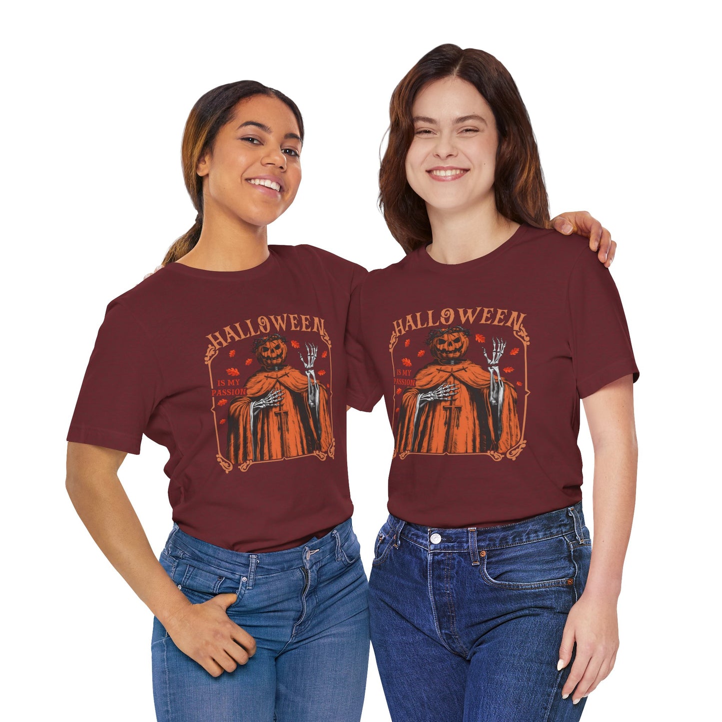 Halloween Is My Passion Jesus Cross Christian Jack O Lantern T-Shirt