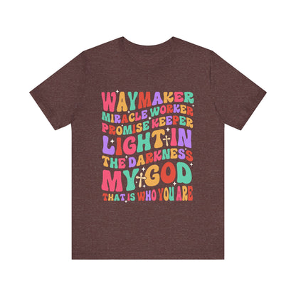 Waymaker Miracle Worker Shirt – Christian Worship My God Faith Tee