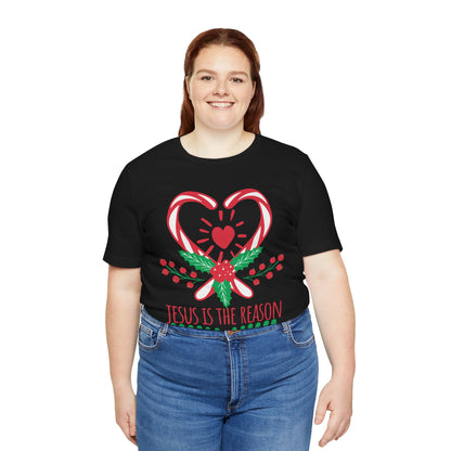 Candy Cane Jesus Shirt – Christian Christmas Pajama Tee, Cute Holiday Faith Top