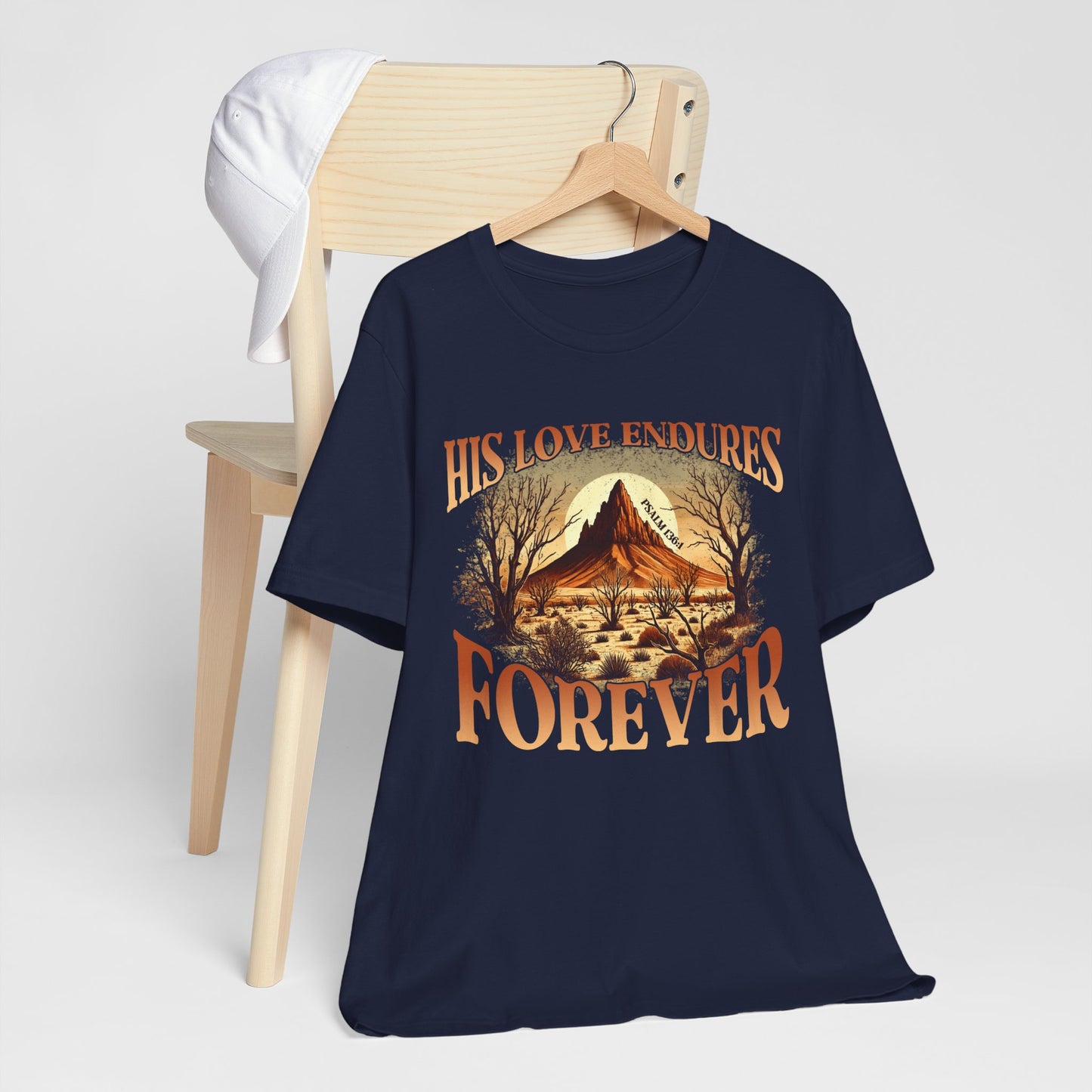 His Love Endures Forever Shirt – Christian Boho Western Rodeo Tee