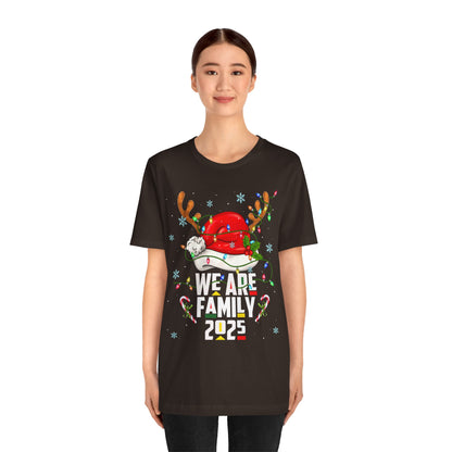 We Are Family 2025 Shirt – Afro Christmas Tree & Santa Matching Black Family Tee
