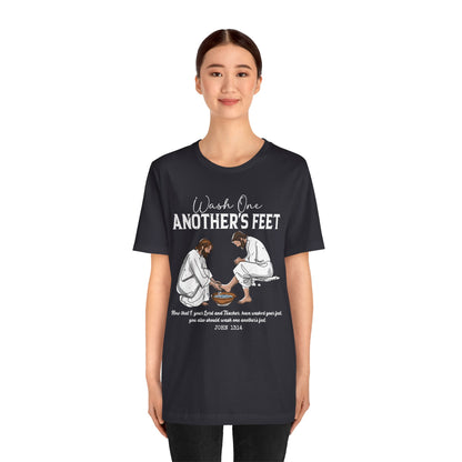 Wash One Another’s Feet Shirt – John 13:14 Christian Servant Heart Tee