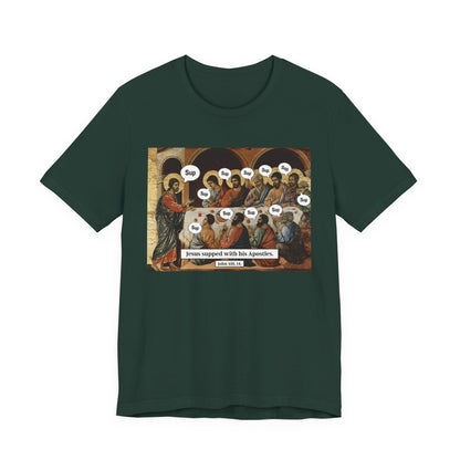 Sup with Jesus Shirt – Last Supper Meme Christian Apostles Funny Tee