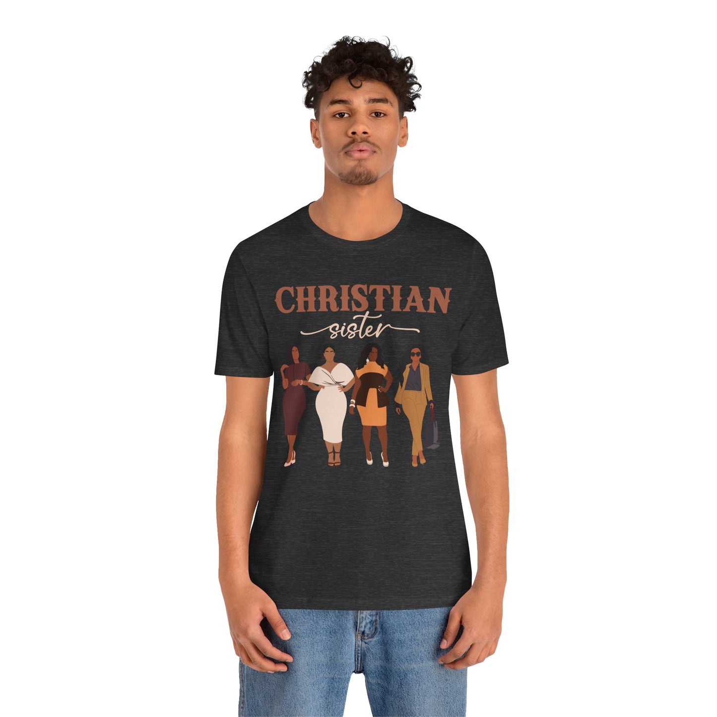 Christian Sister Melanin Shirt – Bold Black Woman of God Faith Graphic Tee
