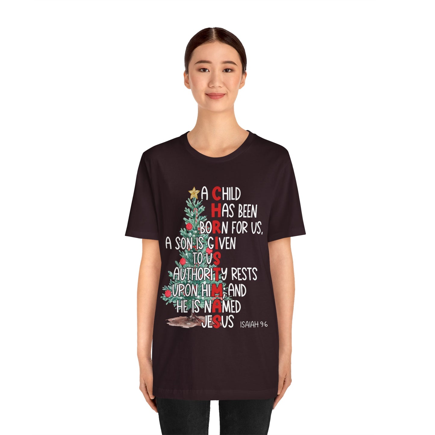 Christmas Jesus Mighty God Shirt – Isaiah 9:6 Christian Bible Verse Holiday Tee