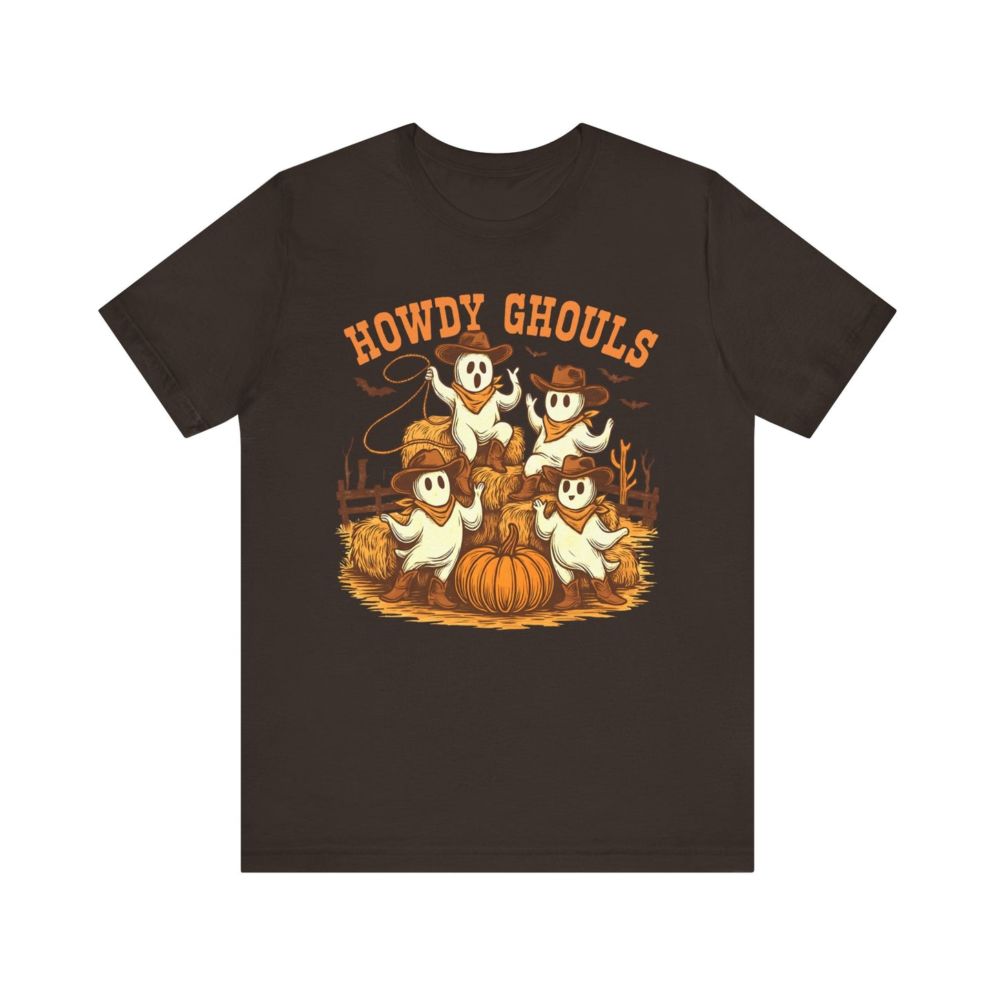Howdy Ghouls Shirt – Cute Ghost Cowboy Halloween Tee, Western Rodeo Texas Fall Outfit