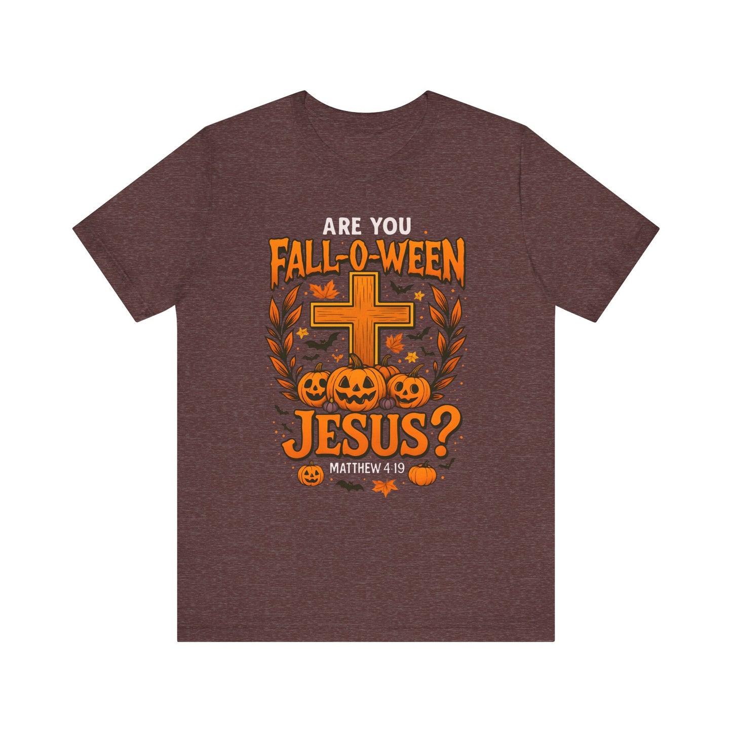 Are You Fall O Ween Shirt – Jesus Christian Pumpkin Cross Halloween Tee