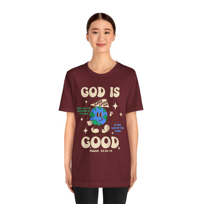 God Is Good Jesus Loves You Shirt – Bold Christian Faith Earth Gospel Message Tee