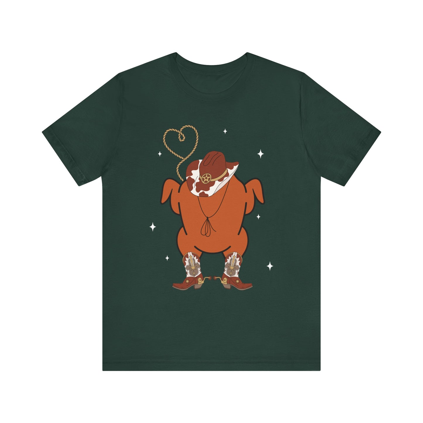 Western Cooked Turkey Shirt – Cowboy Cowgirl Rodeo Thanksgiving Tee