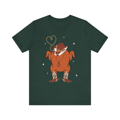 Western Cooked Turkey Shirt – Cowboy Cowgirl Rodeo Thanksgiving Tee