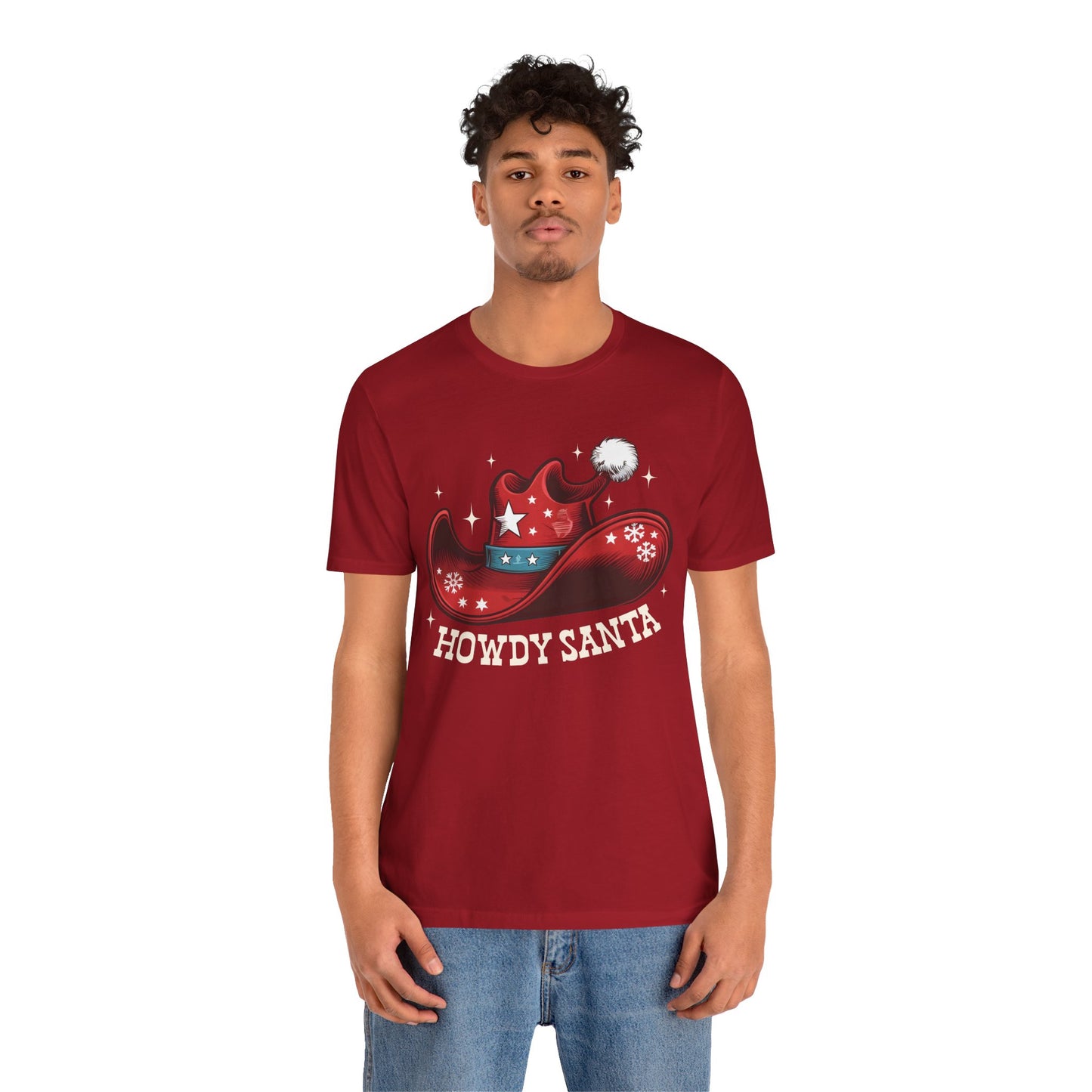 Howdy Santa Shirt – Funny Cowboy Claus Western Christmas Holiday Pajama Tee