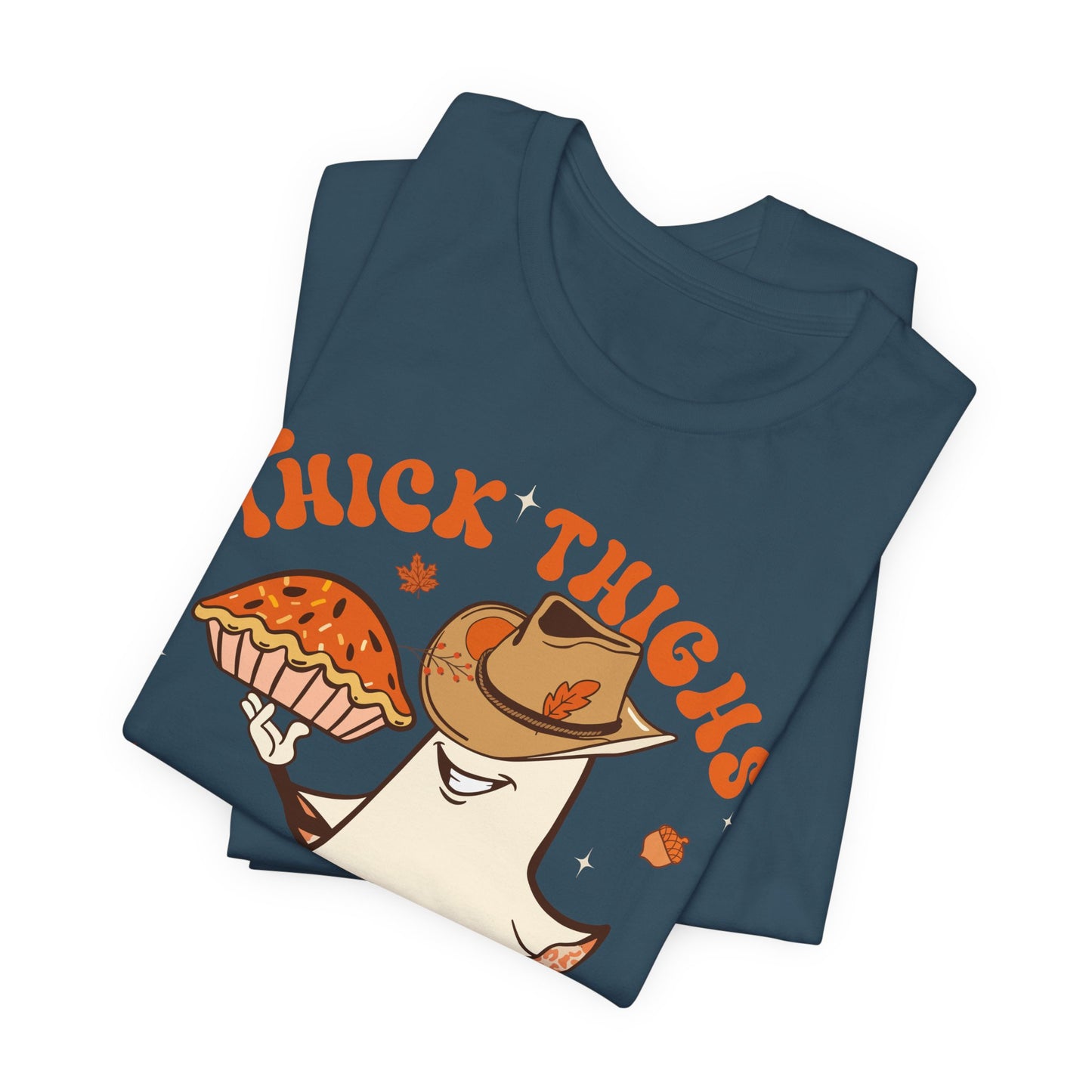 Thick Thighs Pumpkin Pies Shirt – Funny Howdy Ghost Western Halloween Tee