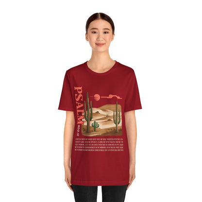 Psalm 143:2–12 Boho Retro Western Christian Howdy Jesus T-Shirt, Desert-Inspired Scripture Tee