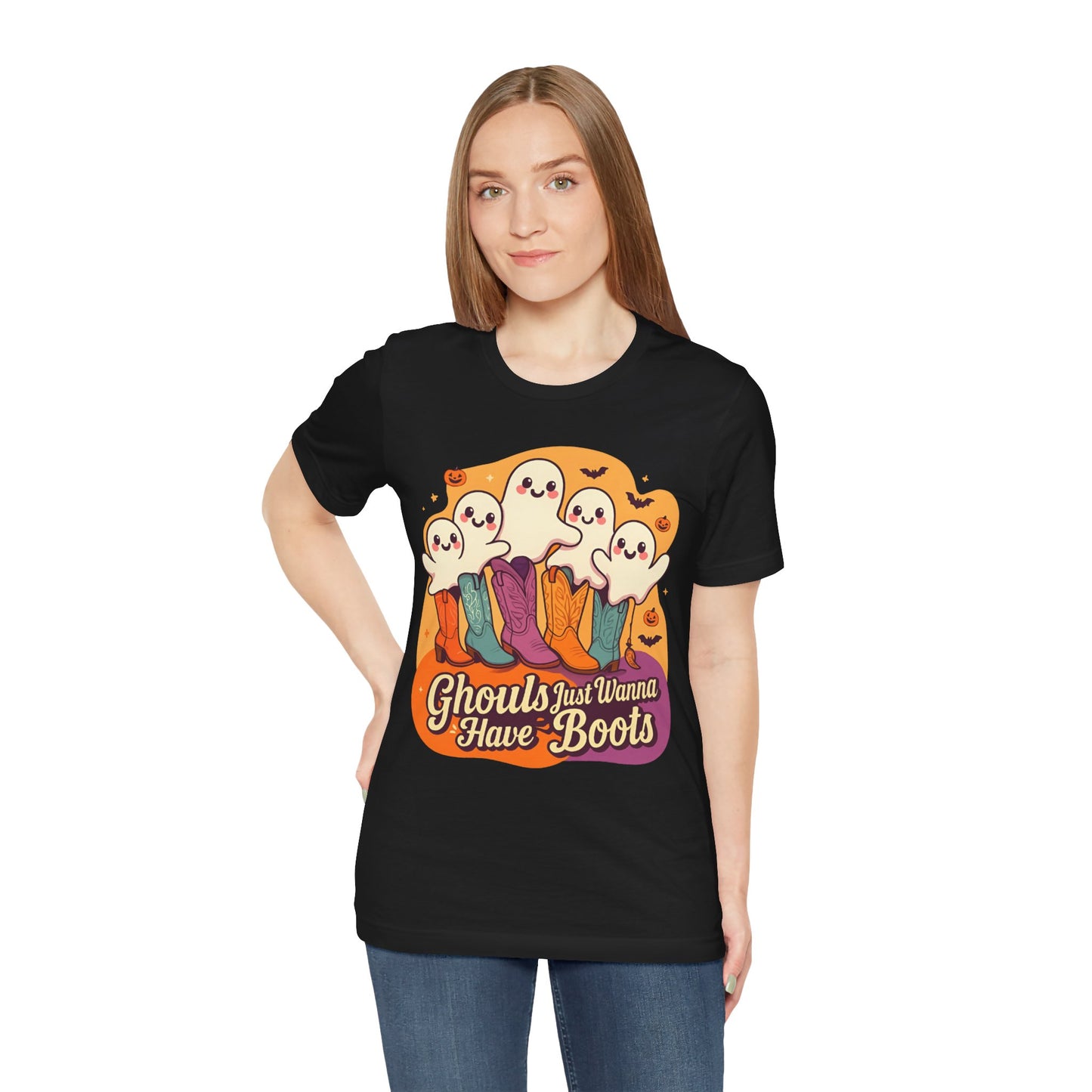 Ghouls Just Wanna Have Boots Shirt – Western Cowgirl Ghost Halloween Tee