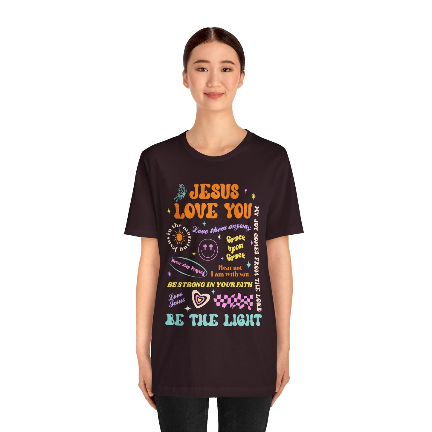 Jesus Loves You Shirt – Groovy Retro Christian Faith Encouragement Bible Tee