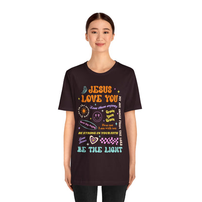 Jesus Loves You Shirt – Groovy Retro Christian Faith Encouragement Bible Tee