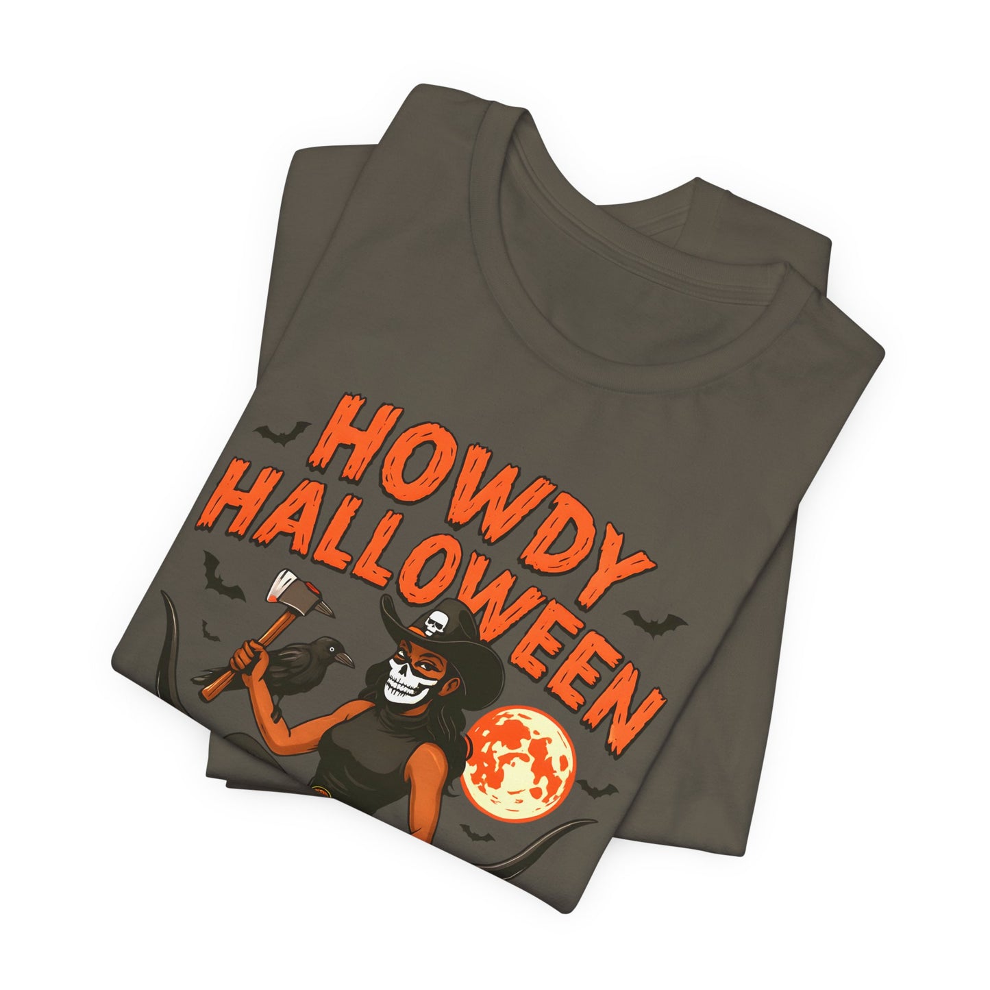 Howdy Halloween Shirt – Skeleton Cowgirl Western Fall Rodeo Tee