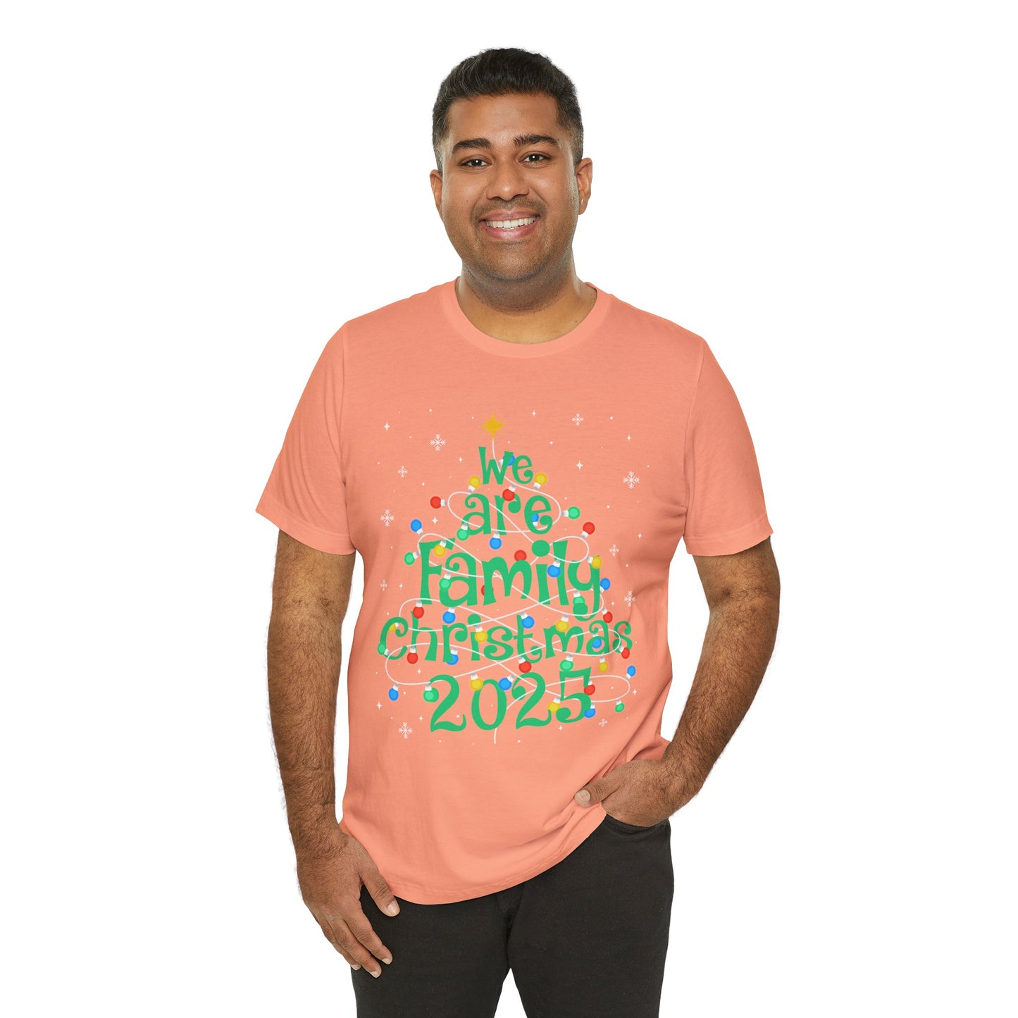We Are Family Christmas 2025 Shirt – Matching Holiday Tree Lights Reunion Tee