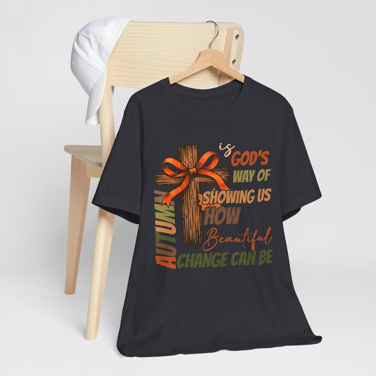 Autumn Is God’s Way Shirt – Coquette Bow Christian Cross Fall Thanksgiving Tee