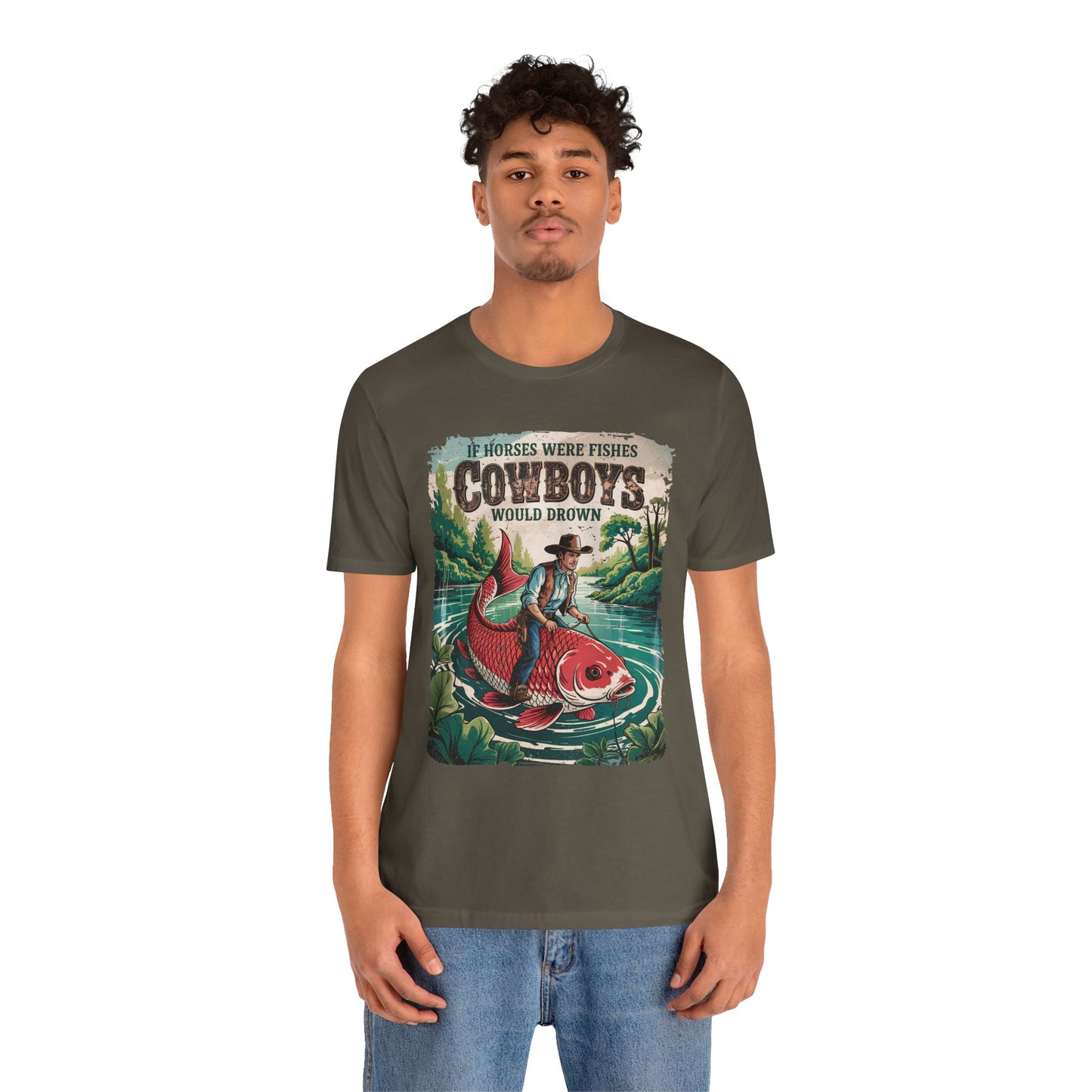 If Horses Were Fishes Shirt – Funny Cowboy Western Rodeo Fishing Tee