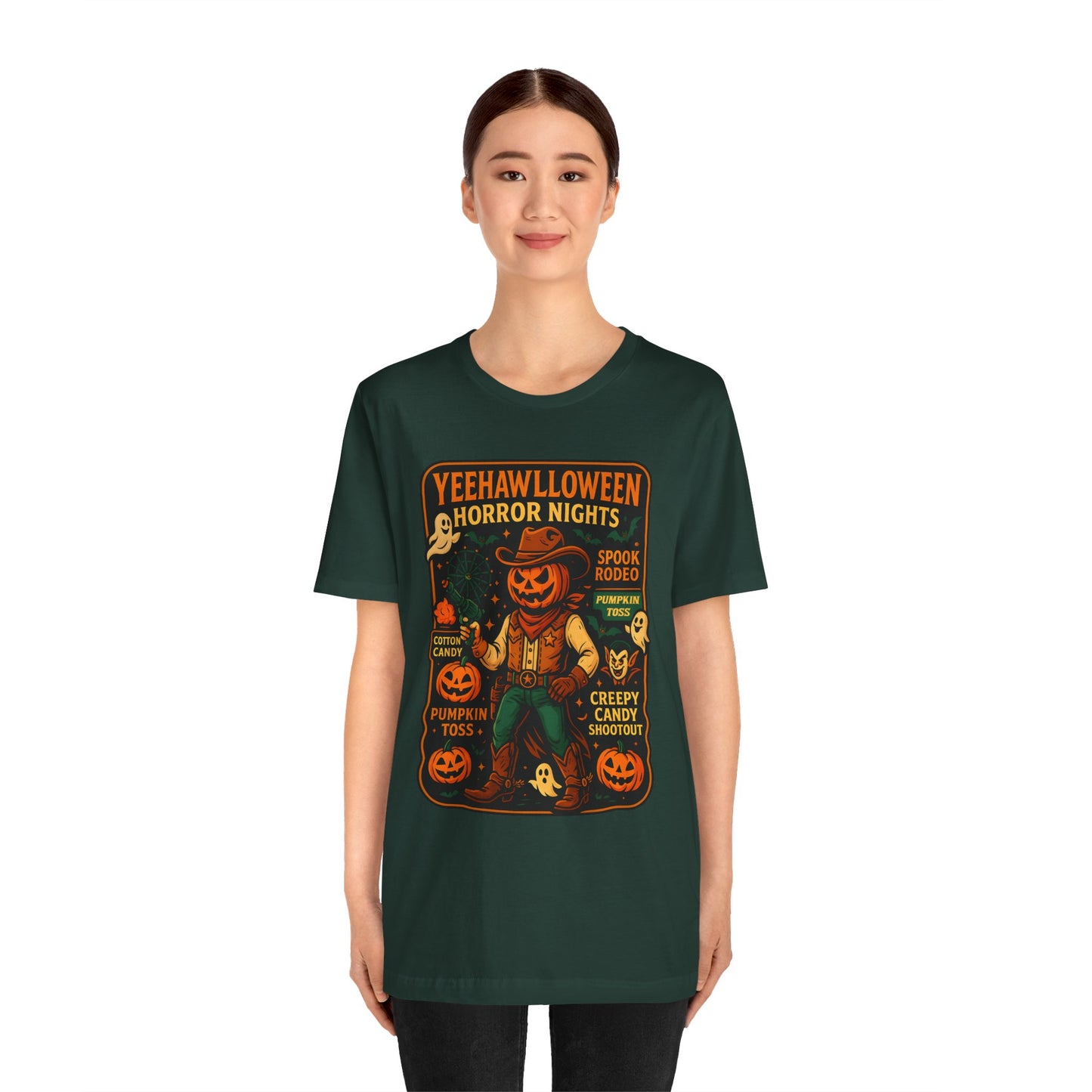 Yeehawlloween Shirt – Western Rodeo Halloween Carnival Cowgirl Cowboy Tee