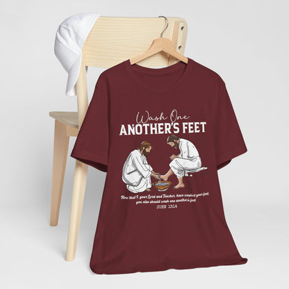 Wash One Another’s Feet Shirt – John 13:14 Christian Servant Heart Tee