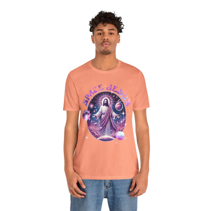 Space Jesus Galaxy Shirt – Cosmic Christian Planet Faith Graphic Unisex Tee
