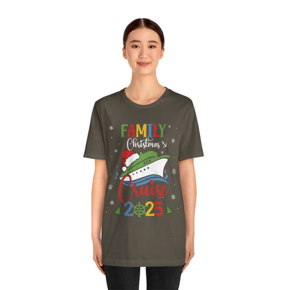 Family Christmas Cruise 2025 Shirt – Matching Cruisemas Family Vacation Tee, Holiday Boat Trip Outfit