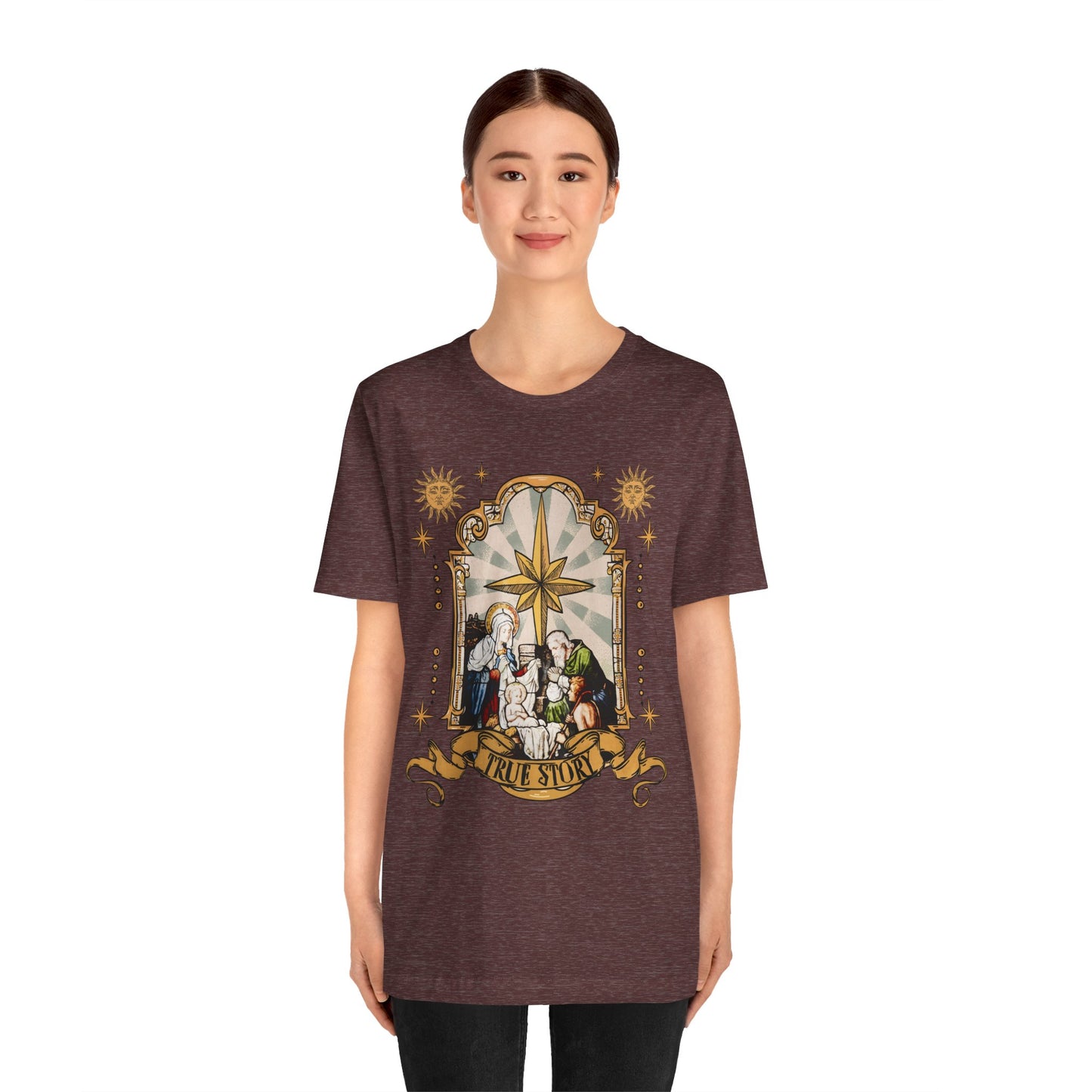 True Story Jesus Shirt – Christian Nativity Christmas Pajama Faith Tee