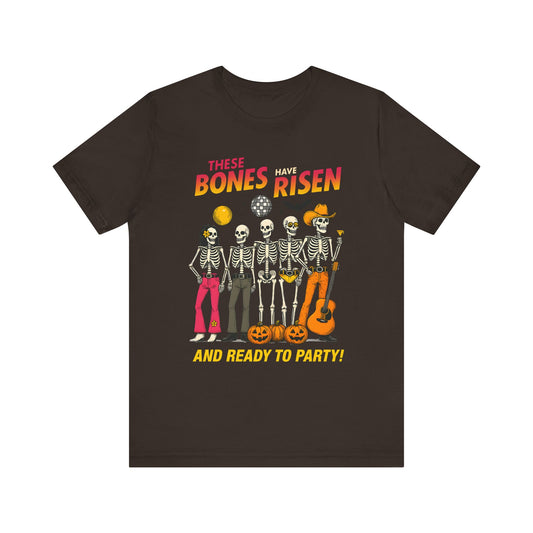 These Bones Have Risen Shirt Funny Christian Skeleton Halloween Tee