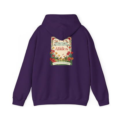 Abide in Me Hoodie – Faithful Blooms Bible Scripture Christian Pullover